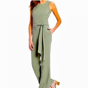 Alex Marie Olive Spring Tammy Sleeveless Jumpsuit‎ Sz 14